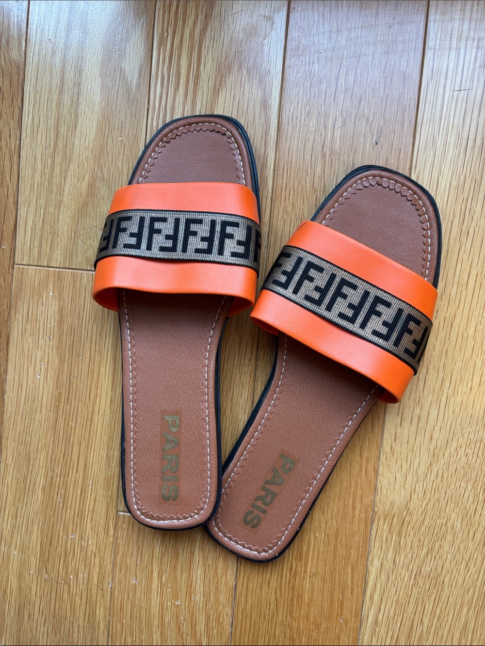 Inspired sandal slides